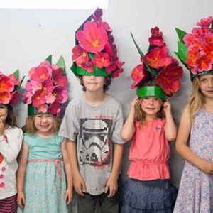 Flower crowns designed and made for Clay and Paper Theatre, 2017